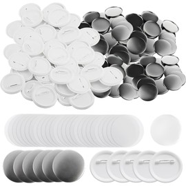 fogman Can Badges, Pin Badges, Can Batches, Material Parts, Solid Color, Tin Batches, Set of 50 (1.7 inches (44 mm)