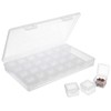 Sumnacon Transparent Bead Case Parts Storage Case with Lid, Independent,