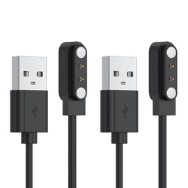 Meliya 2-Pack Charger for FAFAFROG S1 Dog Bark Collar, Replacement USB-A/USB-C Magnetic Charging Cable (USB-A)