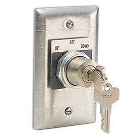 Draper 3-Position Key Control Switch KS-3 (Silver, Key, Manual)