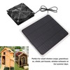 10W Solar Panel Fan Kit Waterproof Cooling Ventilator for Dog