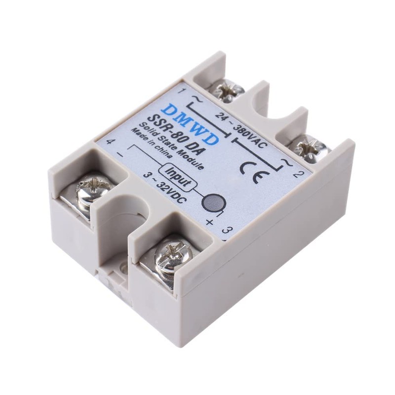 SSR-80DA Solid State Relay DC to AC (Input 3-32V DC