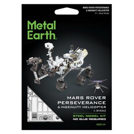Fascinations Metal Earth Mars Rover Perseverance Ingenuity Helicopter Model Kit