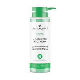 CLEAN BOTÁNICA, Gel de Baño Hidratante con Aloe Vera, Exfoliante Ligero, Sin Parabenos, para Todo Tipo de Piel