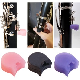 3 Pcs Soft Silicone Clarinet Oboe Thumb Rest Cushion Protector Thumb Protector Fit for Most Clarinet, 3 Colors