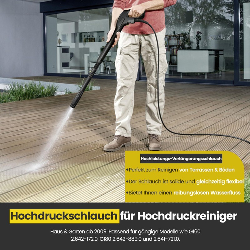 M&M Smartek High Pressure Hose for Pressure Washers Quick Connect