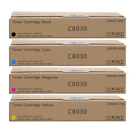 AltaLink C8030 C8035 C8045 Toner Cartridge Replacement for Xerox 006R01697 006R01698 006R01699 006R01700 Toner Use for Xerox AltaLink C8030 C8035 C8045 C8055 C8070.Black Cyan Magenta Yellow