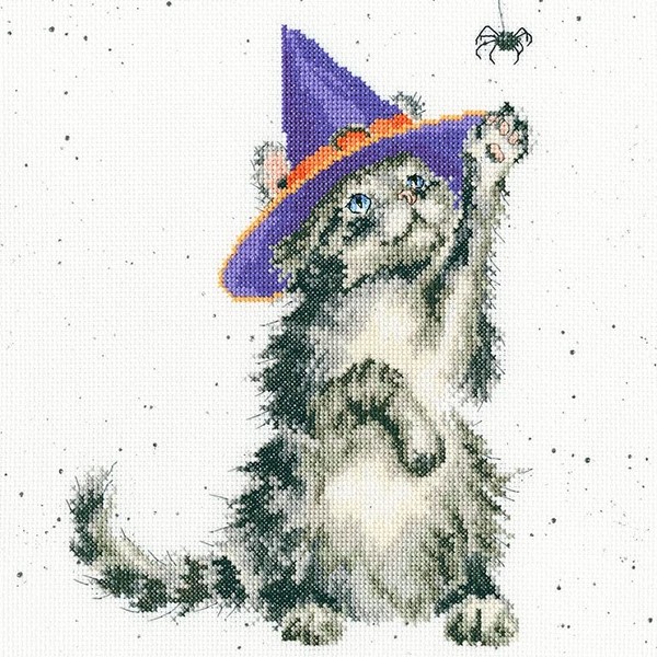 Bothy Threads The Witch's Cat Counted Cross Stitch Kit