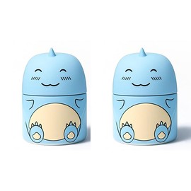 Cute Dinosaur-Shaped Toilet Bowl Cleaner Bottle, Bathroom Toilet Tank Cleaner with Ocean Scent Lasts Up to 90 Days, Powerful Stain Removal, Long-Lasting Freshness, Effortless Toilet Maintenance:_Blue (2 Bottles )