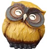 信楽焼 Figurine The Senshi smacked Neck Right Owl Yellow (3 # # # #) Width X Depth: 9.5 X Height 12 cm 554 – 09 