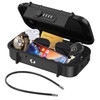 Brifit Portable Safe Box with Code, Key Lock Box Combination