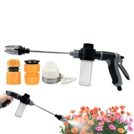 High Pressure Nozzle for Hose - Multi-Purpose Garden Hose Nozzle,Precise Adjustable Sprayer Valve Sprinkler for Outdoor Watering Lawn Car Cleaning