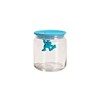 A di Alessi Gianni Glass Jar, Blue Lid, 70 cl,
