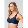 Miss Mary of Sweden Broderie Anglaise Non-Wired Bra - darkblue,