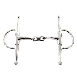 Korsteel Stainless Steel French Link Full Cheek Snaffle Bit, 4.5"