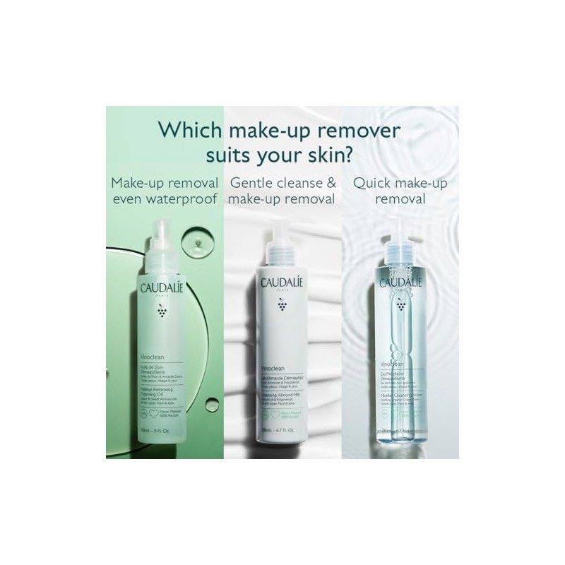 Caudalie Vinoclean Makeup Removing Cleansing Oil, Waterproof Makeup Remover