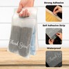 Frosted T Shirt Bags 6x9, 100 Pack Clear Bags for