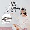 Hello Gorgeous Wall Decor 3D Wooden Hello Gorgeous Sign, Black