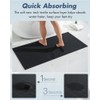 AMOAMI Bath-Mat,Ultra Thin Bathroom Rugs Runner,Rubber Backed Bath Mats for