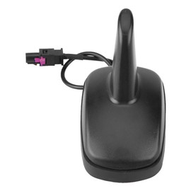 Qiilu - Antena de Coche con Aleta de tiburón para Techo, Color Negro Decorativo para 5, 6, 6R, Asiento Fakra