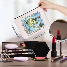 Fairytale Fans Gift Movie Merchandise Peter Movie Never Land Map Zipper Pouch Makeup Bag (Never Land EU)