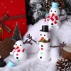 Fovths 12 Pack Christmas Snowman DIY Kit Build Snowman Modeling