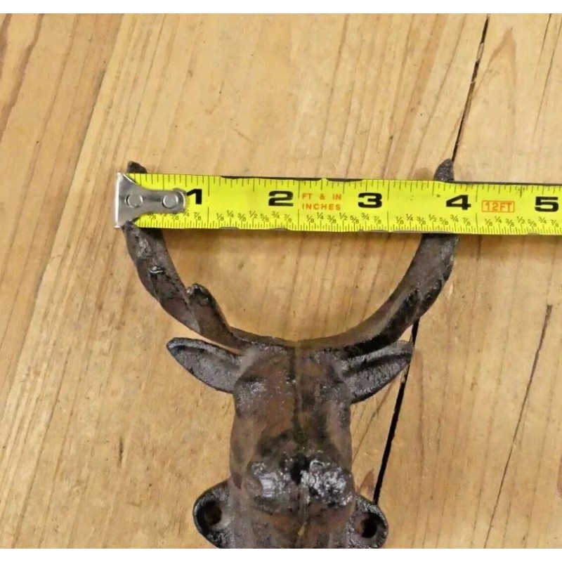 MIDWEST CRAFT HOUSE 6 Rustic Elk Deer Moose Head Hooks