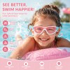 Kids Swim Goggles with Earplugs – Anti-Fog Waterproof Large Frame