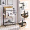 HOOBRO 4-Tier Free Standing Towel Rack for Bathroom, Blanket Rack