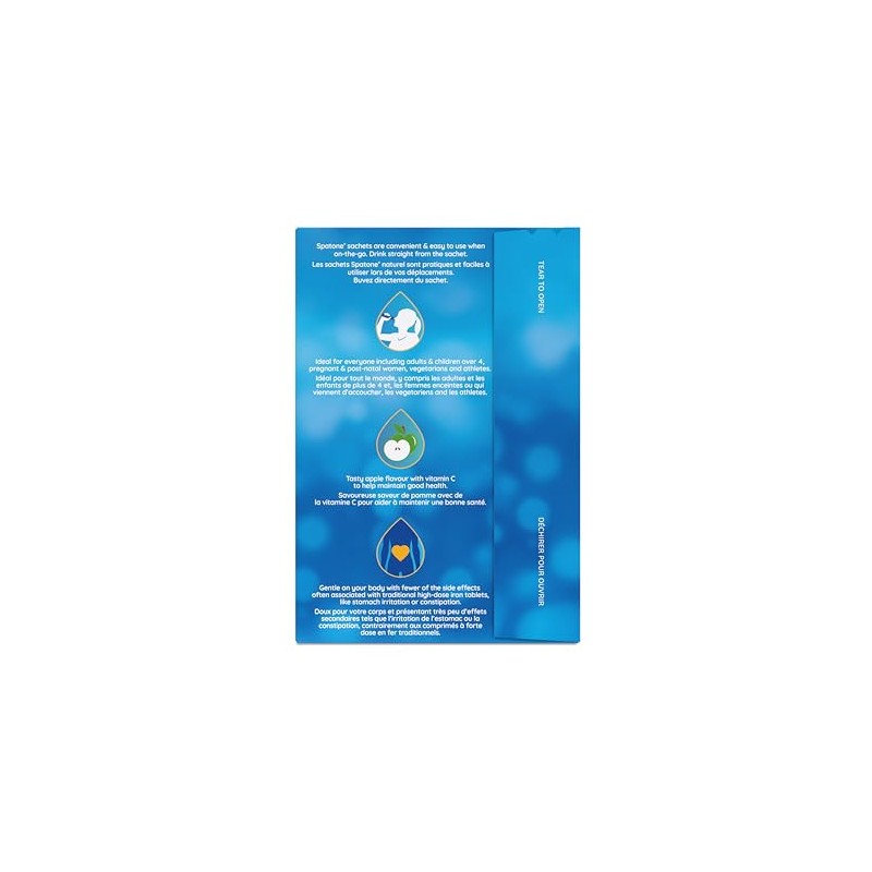 Spatone Spatone 100% Natural Liquid Iron Supplement, Apple Flavour, Vegan,