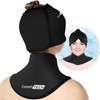 ComfiTECH Cold Cap and Neck Ice Pack Wrap Gel Combo,