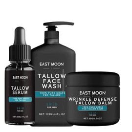 ADUTRY Set De 3 Piezas Para El Cuidado De La Piel Masculina: Bálsamo Hidratante Facial De Sebo.