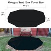Cozzka Upgraded Outdoor Octagon Sand Box Cover Heavy Duty Waterproof