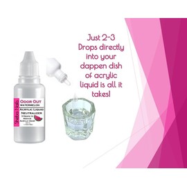 SHEBA NAILS Odor Out Acrylic Liquid Neutralizer 1/2oz Watermelon Scent- Minimizes Acrylic Liquid Monomer Odor