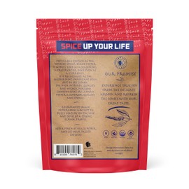 Gourmanity Organic Ceylon Whole Black Peppercorns, Complex and Aromatic Taste, Hand Picked and Sun Dried in Sri Lanka, Bulk Bag for Grinder Refill, Non-GMO and Non-Irradiated Organic Black Pepper, 1LB Bag