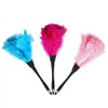 5 Color Soft Turkey Feather Dusting Brush with Black Handle