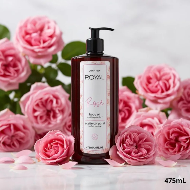 Jafra Royal Rose Aceite De Rosas Nueva Imagen 475 Ml