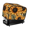 JXDXHCW Sunflower Pattern 2 Slice Toaster Cover Wide Slot Dustproof