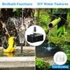 POPOSOAP 8W Solar Fountain Pump with Built-in 3000mAh Battery, Solar