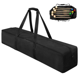 Cosmos 40'' Croquet Set Carrying Bag Croquet Mallet Storage Goalball Bat Organizer for Holding 6 Players Set, Portable Croquet Stick Tote Large Sport Travel Duffle Bag