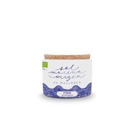 Sal Marina Virgen Fine 125 g - Sea Salt from Mallorca - Hand Harvested by Sun & Wind - Natural, Unrefined, No Additives - Fine Salt in Ceramic Tin