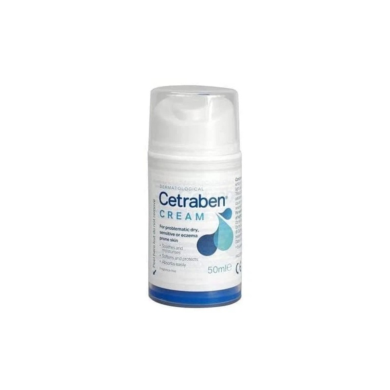 Cetraben Emollient Cream 50g Relieves Dry Skin and Eczema Pack