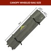 Jorohiker Wheeled Carry Bag for 10x10 Canopy Instant Tent,Heavy Duty