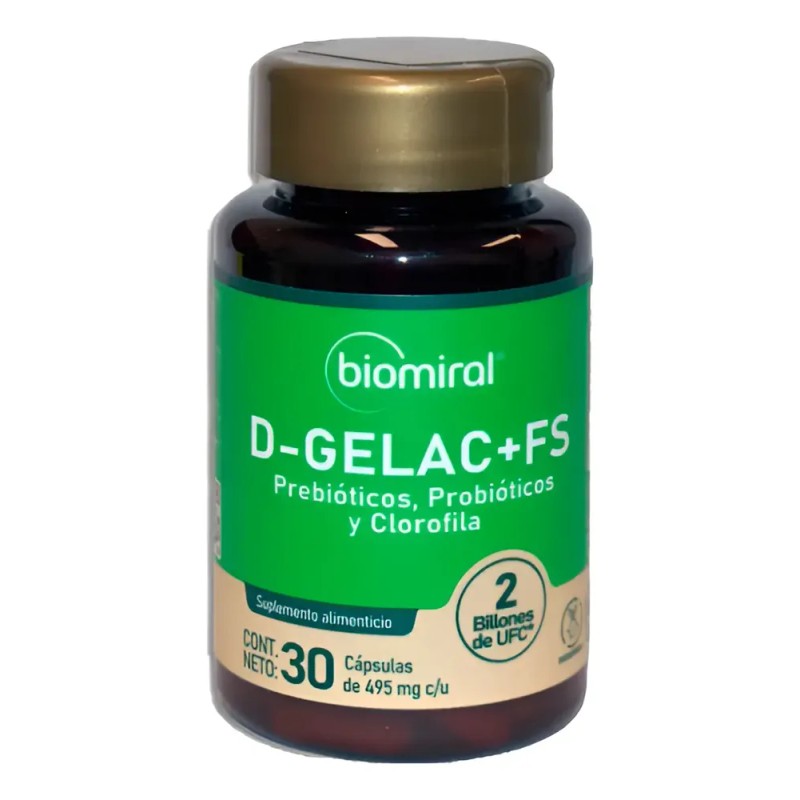 Pack 4 Prebioticos Y Clorofila, D-gelac + Fs Frasco -