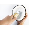 Small Size Wooden Handle Coconut Grater - Durable Sharp Stainless