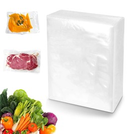 ZENSUKYE Bolsas de Vacio para Alimentos (150PC), Bolsas para Sellar al Vacío, Bolsas de Plástico para Envasar al Vacío Professional de 25 x 17 cm, Bolsa de Vacío Gofradas para Conservación y Cocción