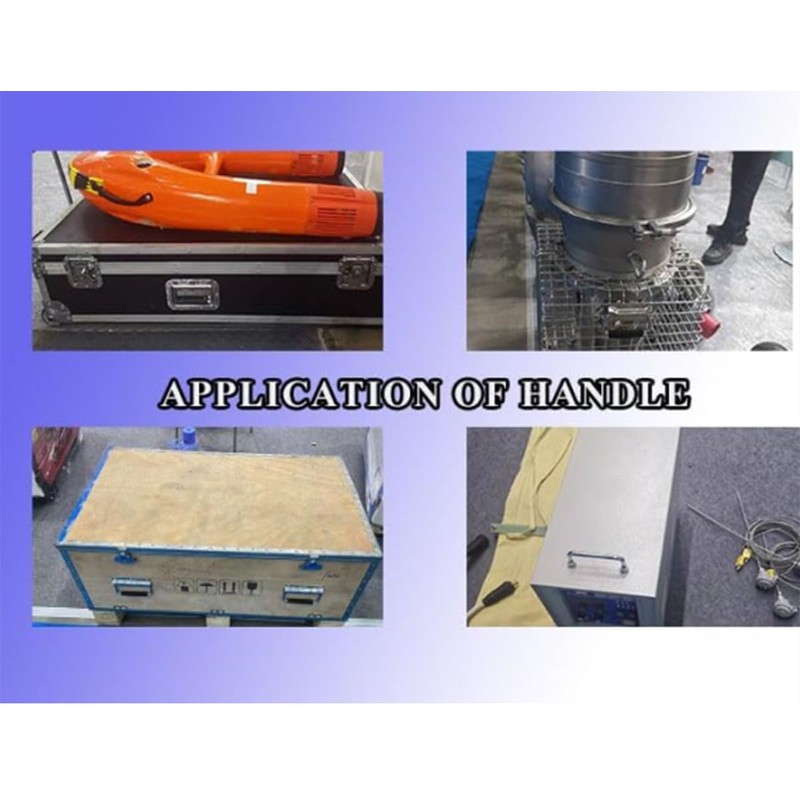 ZHjuju Folding Spring Steel Handles,2Pcs Box Handles Spring Folding Handle