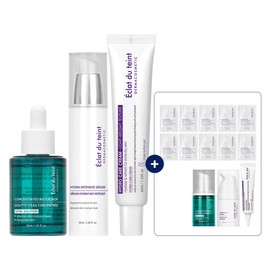 Eclat Duttan Moisture Water Gloss 3-piece Set (Hydro Care Cream 40ml + Water Drop 30ml + Intensive Serum 50ml) + Deluxe 3-piece + Sample Set / 에끌라뒤땅 수분 물광 3종세트 (하이드로케어크림40ml+워터드롭30ml+인텐시브세럼50ml)+디럭스3종+샘플SET