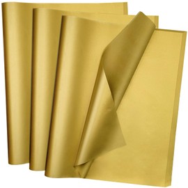 100 Sheets Gold Tissue Paper Artdly 12 x 20 Inches Gold Wrapping Paper Bulk for Weddings Birthday DIY Project Wrapping Crafts Decor