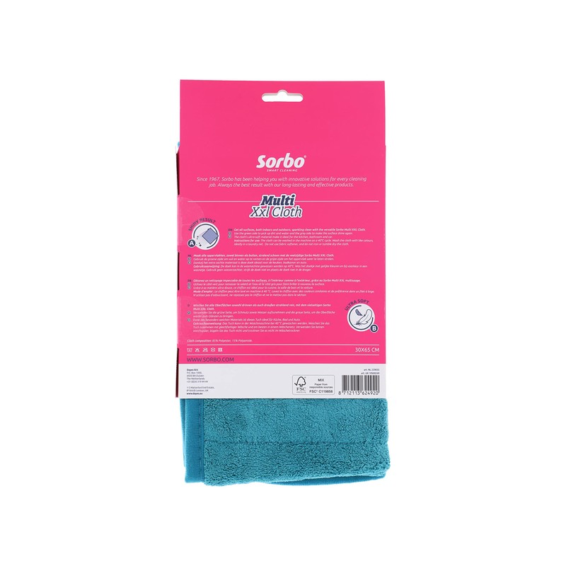 Sorbo Extra Large Microfibre Cleaning Cloth, Ultra Soft, Shiny and